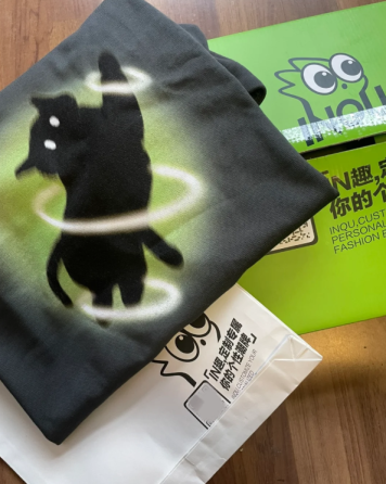 -把圈的猫猫图 定制成T恤啦-